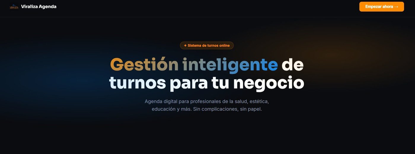 Viraliza Agenda — gestión de turnos online